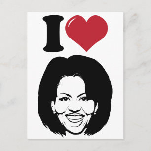 Postal Yo amo a Michelle Obama