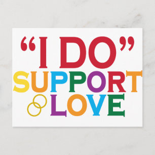 Postal Yo apoyo el amor (Prop. 8)