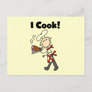 Postal Yo cocino - Chef masculino
