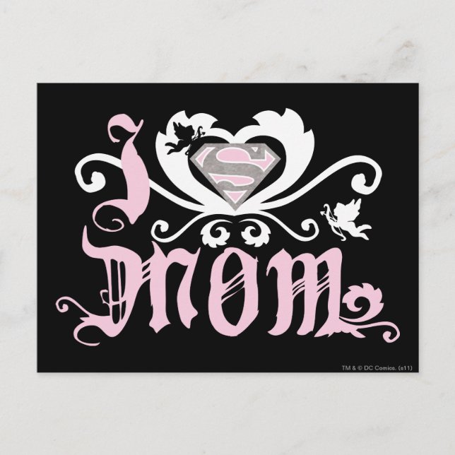 Postal Yo corazón a mamá rosa (Anverso)