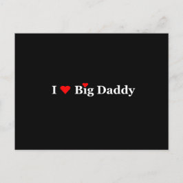 Postal Yo corazón a papá grande