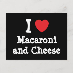 Postal Yo corazón (amor) Macaroni y queso