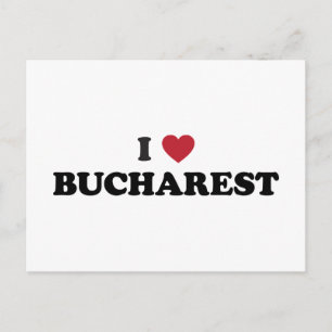 Postal Yo corazón Bucarest Rumania
