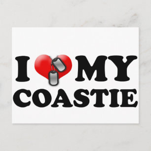 Postal Yo corazón mi Coastie