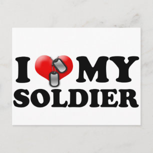 Postal Yo (Corazón) Mi Soldado