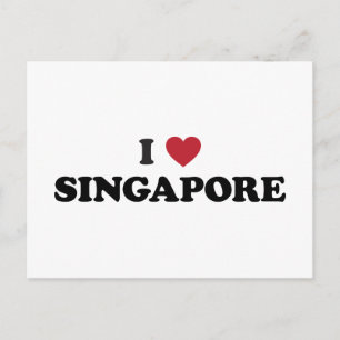 Postal Yo corazón Singapur