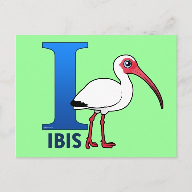 Postal Yo estoy a favor del Ibis (Anverso)