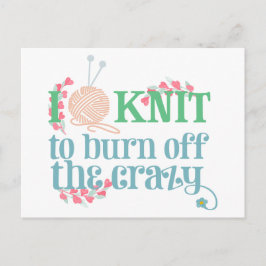 Postal Yo lo sé - Knitters Divertido diciendo tipografía