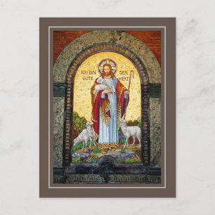 Postal "YO SOY EL BUEN PASTOR" John 10:11 Mosaic Art