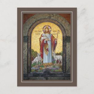 Postal "YO SOY EL BUEN PASTOR" Juan 10:11 Arte Mosaico