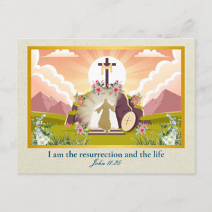 Postal Yo soy la resurrección y la vida