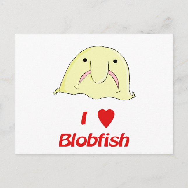 Postal Yo soy un blob cardíaco (Anverso)