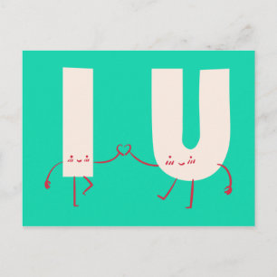 Postal Yo & Tú = Amor