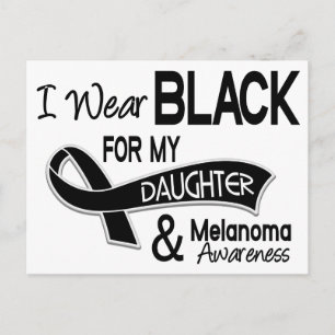 Postal Yo Uso Negro Para Mi Hija 42 Melanoma