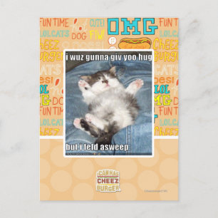 Postal Yo wuz gunna giv yoo abrazo