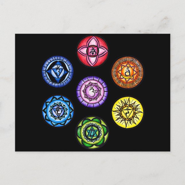 Postal Yoga - 7 Chakras Energy (Anverso)