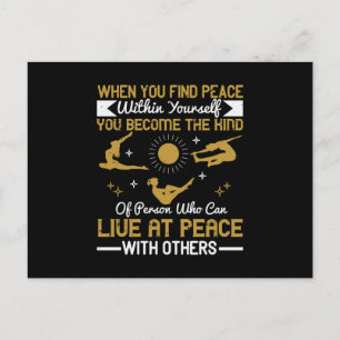 Postal Yoga - Cuando encuentras paz dentro de ti mismo