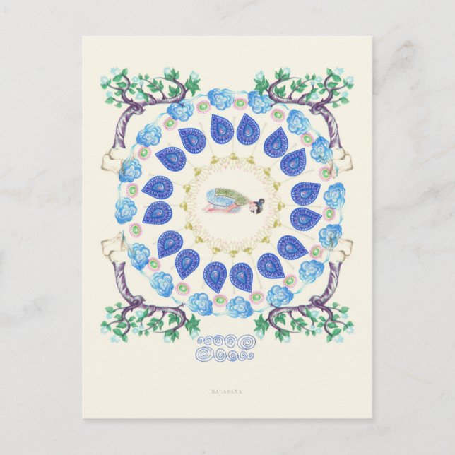 Postal Yoga Garden II (Anverso)