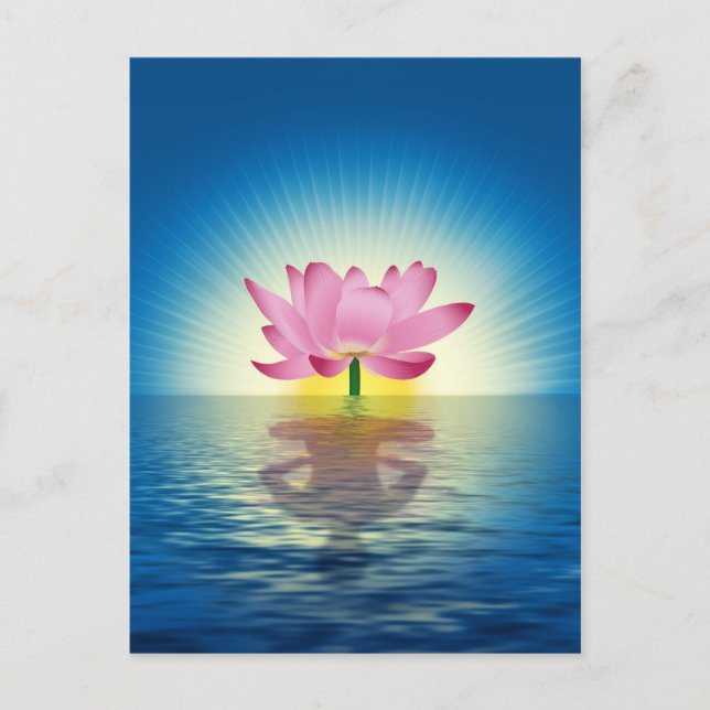 Postal Yoga Lotus (Anverso)
