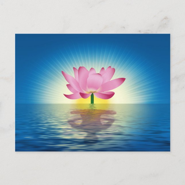 Postal Yoga Lotus (Anverso)