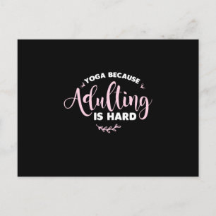 Postal Yoga Lover Yoga Because Adulting Is Hard