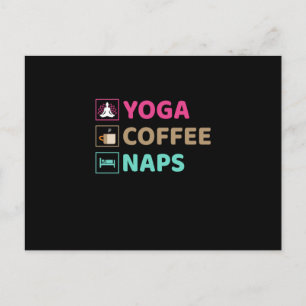 Postal Yoga Lover Yoga Coffee Naps