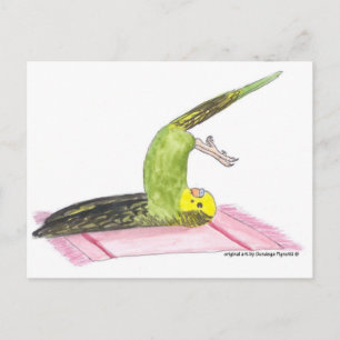 Postal Yoga Parakeet Plough pose