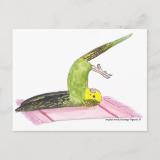 Postal Yoga Parakeet Plough pose