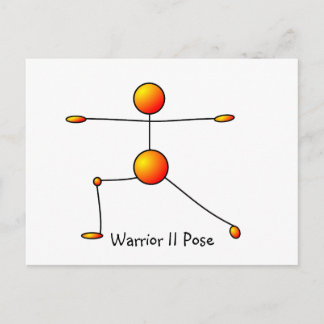 Postal Yoga Pose - Warrior II Pose