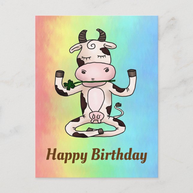 Postal Yogakuh Postkarte (Anverso)