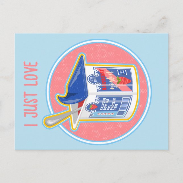 Postal Yogurt Stawberry (Anverso)