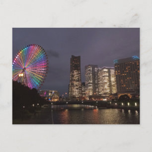 Postal Yokohama de noche, Japón