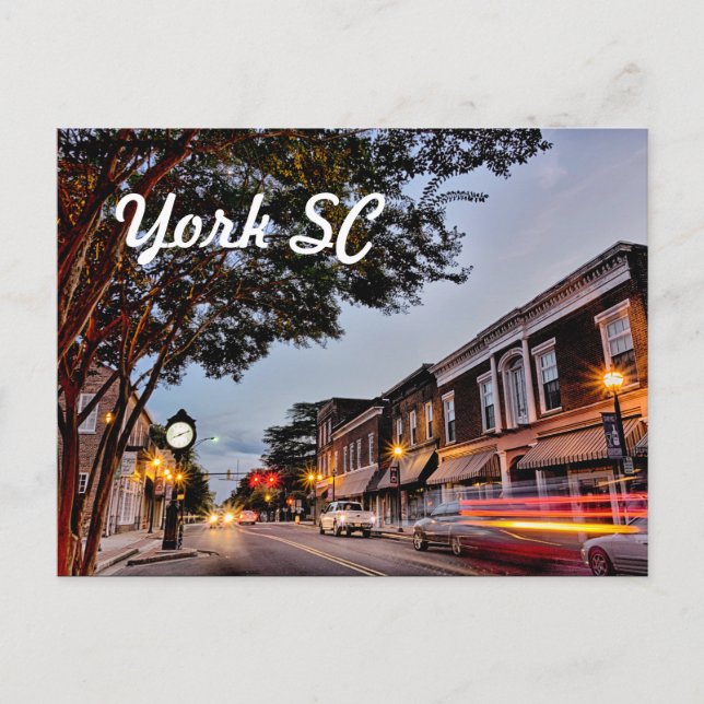 Postal york carolina del sur (Anverso)
