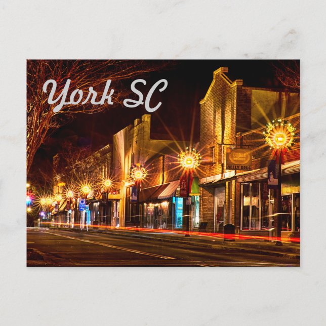 Postal york carolina del sur (Anverso)