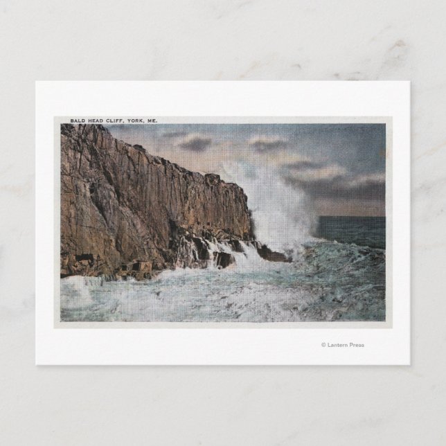 Postal York, MaineView de Calvario CliffYork, ME (Anverso)