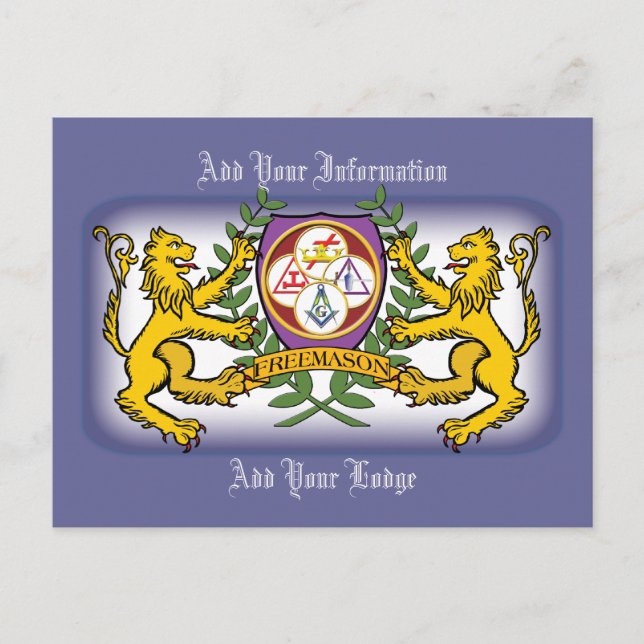 Postal York Rite Lions (Anverso)