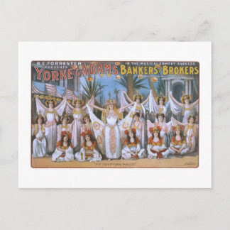 Postal Yorke & Adams Bankers Brokers Vintage Theatre Post