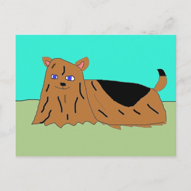 Postal Yorkie (Anverso)