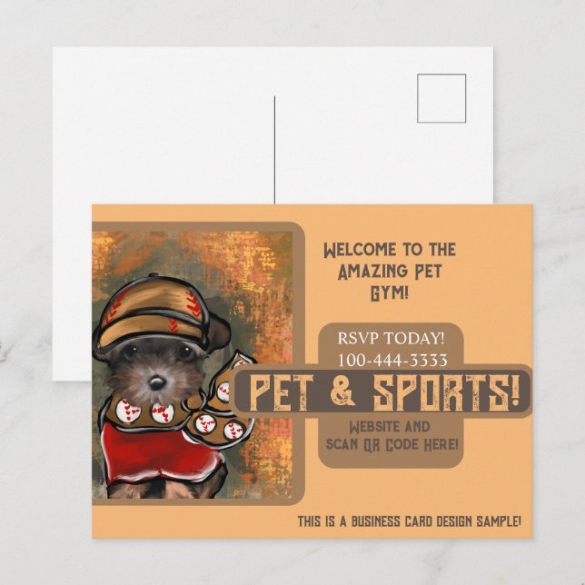 Postal Yorkie Poo (Anverso / Reverso)