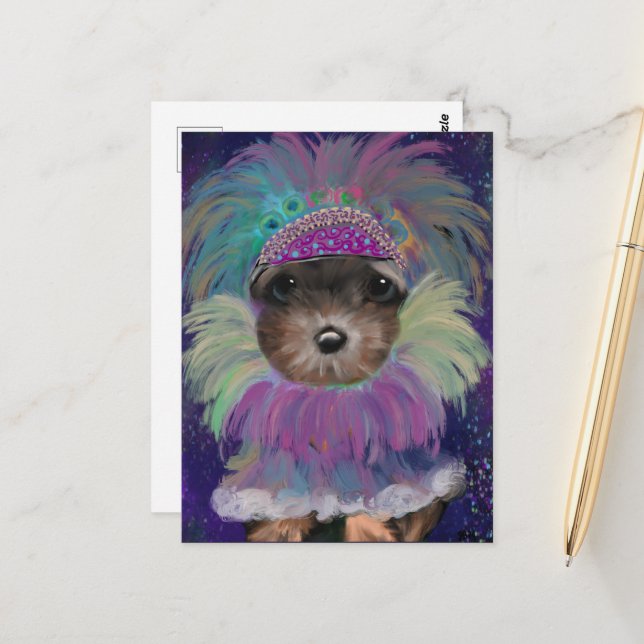 Postal Yorkie Poo (Anverso/Reverso In Situ)