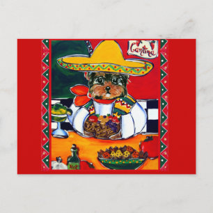 Postal Yorkie Poo Cinco de Mayo