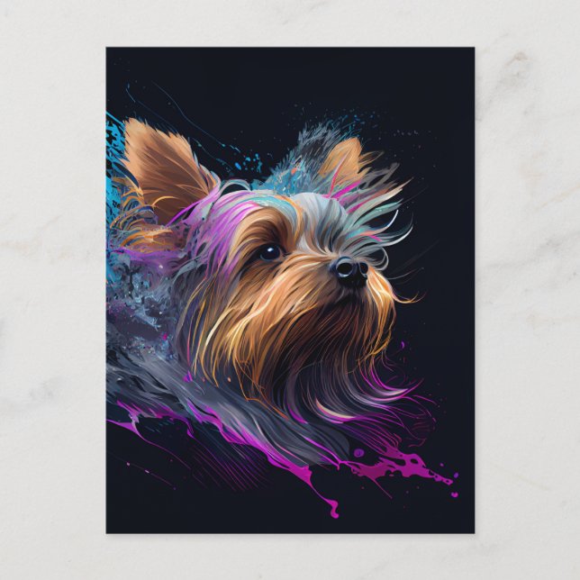 Postal Yorkie Postcard (Anverso)
