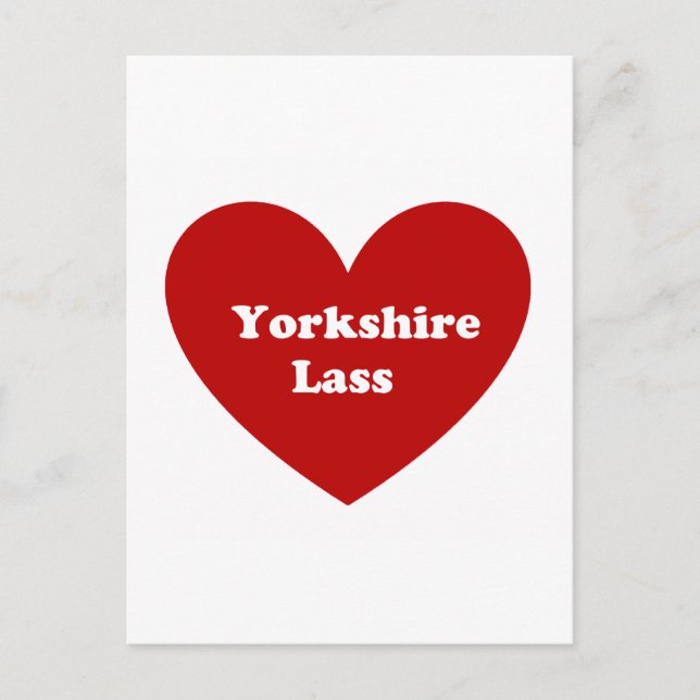 Postal Yorkshire Lass (Anverso)