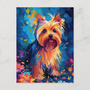 Postal Yorkshire Terrier Colorido