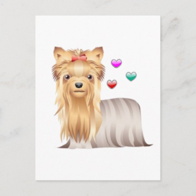 Postal Yorkshire Terrier Love (Anverso)