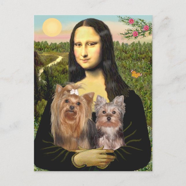 Postal Yorkshire Terriers (7y19) - Mona Lisa (Anverso)