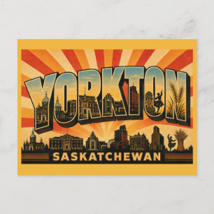Postal Yorkton Saskatchewan Corazón Ucraniano