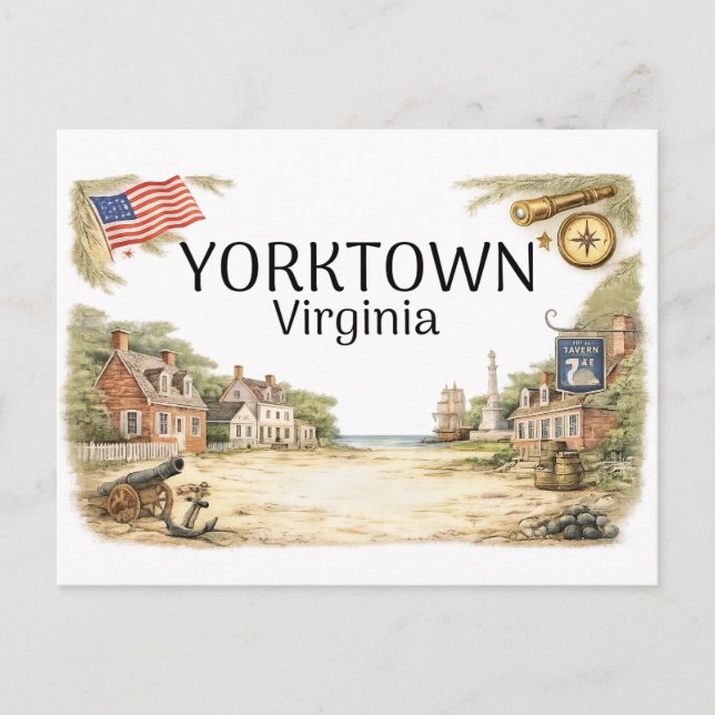 Postal Yorktown Virginia (Anverso)