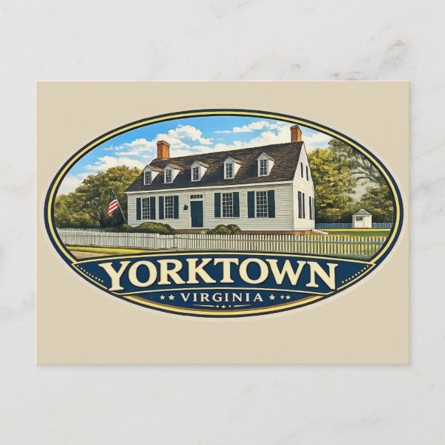 Postal Yorktown, Virginia (Anverso)