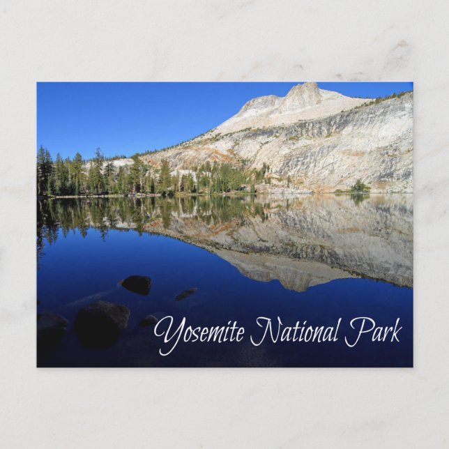 Postal Yosemite, May Lake Mt Hoffmann California Postcard (Anverso)